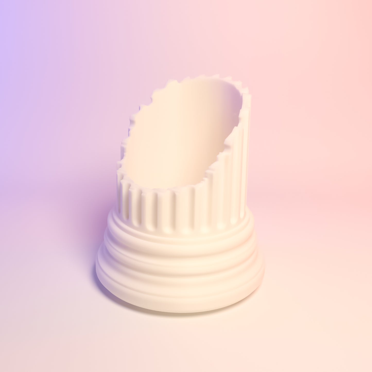 Broken Roman Pillar Container